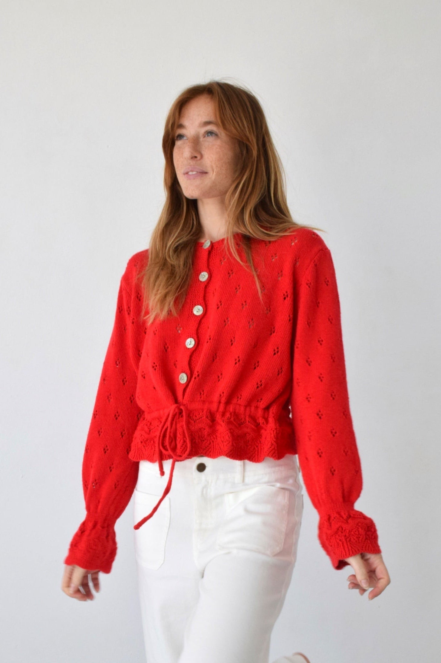 Cárdigan Josephine Rojo