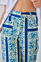 Jeans Valeria Flores Azul