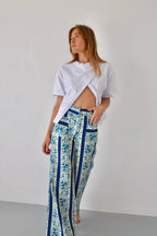 Jeans Valeria Flores Azul