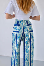 Jeans Valeria Flores Azul