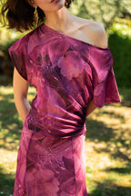 Top Jimena Reversible Buganvilla Y Ocre