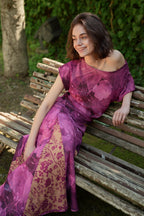 Top Jimena Reversible Buganvilla Y Ocre