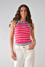 Top Nuri Pink And Fuchsia