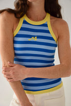 Top Nuri Celeste Y Azul