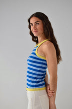 Top Nuri Celeste Y Azul