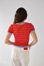 Top Tiara Naranja Y Fucsia