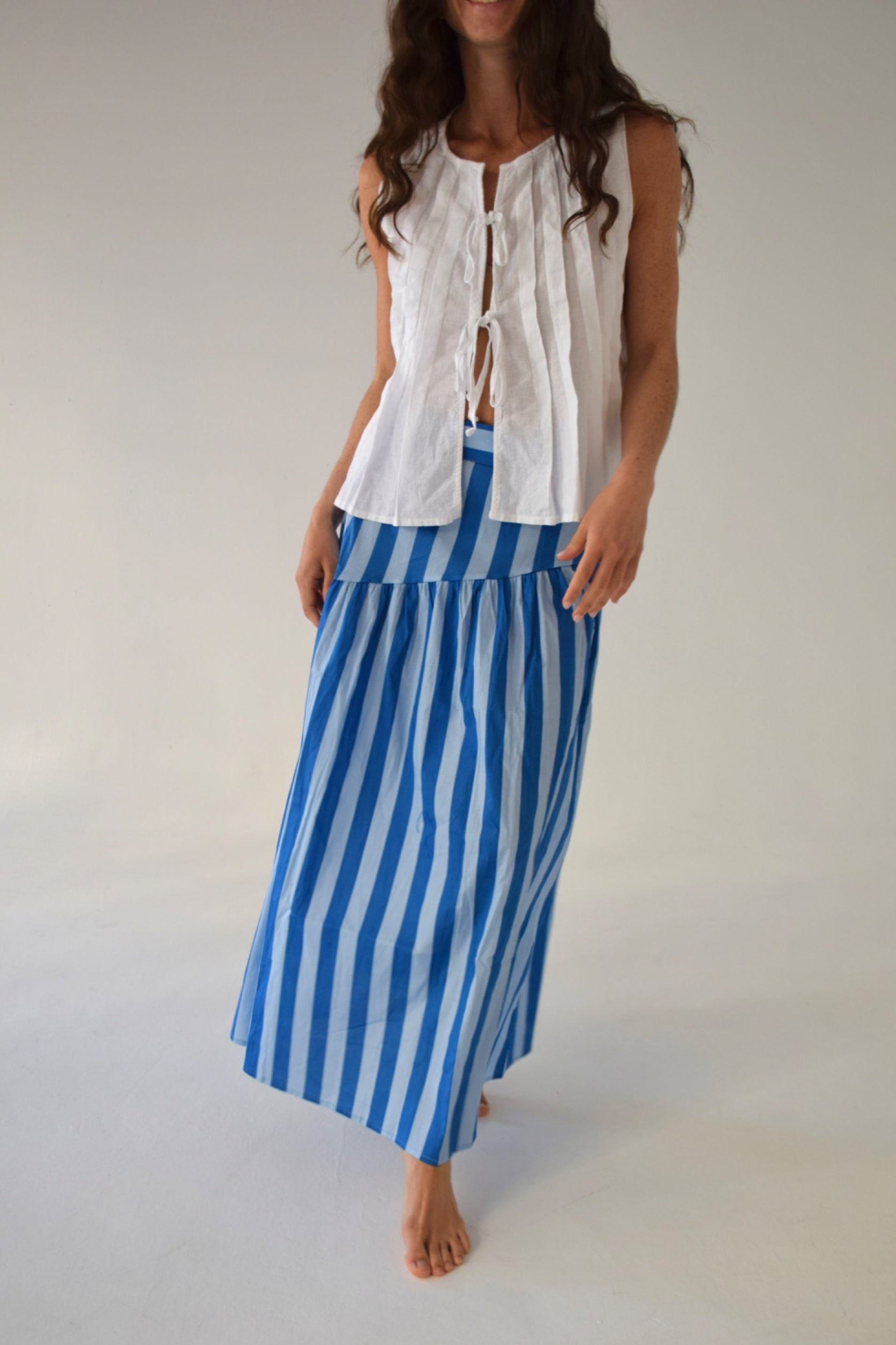 Jupe Beth Rayures Bleu
