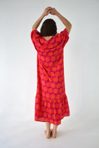 Vestido Mica Flores Rosa