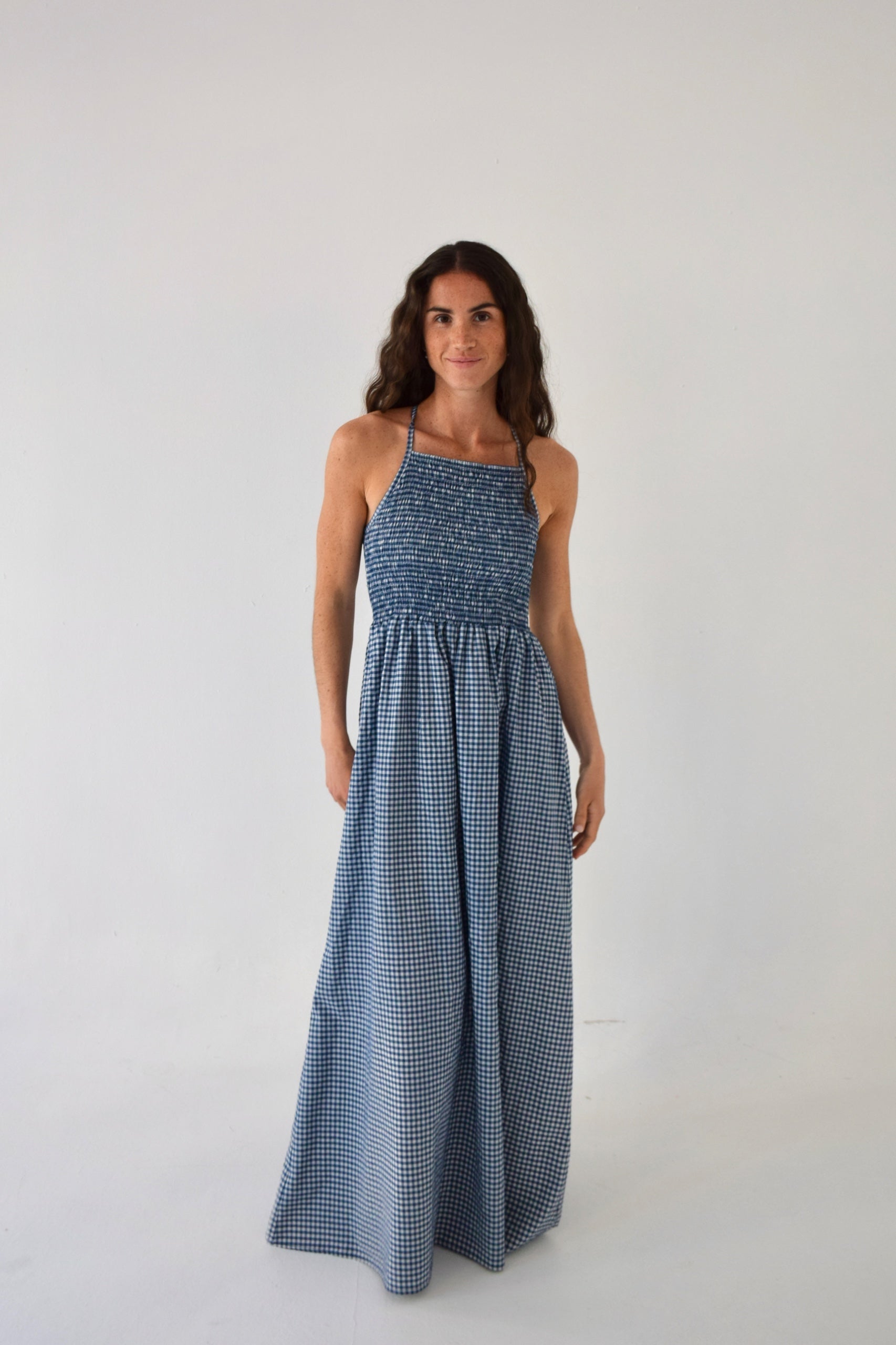 Gina Vichy Navy Dress