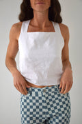 Top Clau Lino Blanco