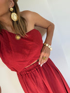 Conjunto Paloma Rojo