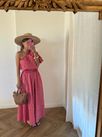 Falda roja cereza