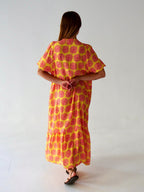 Vestido amarillo de mica