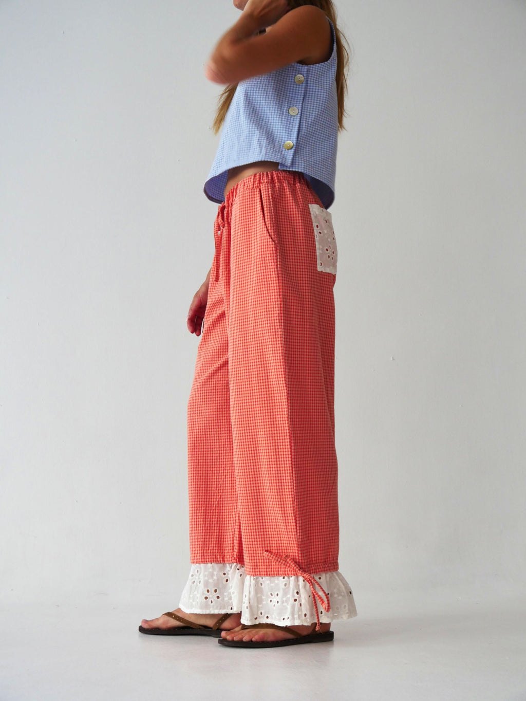 Pantalón Claudia Vichy Naranja