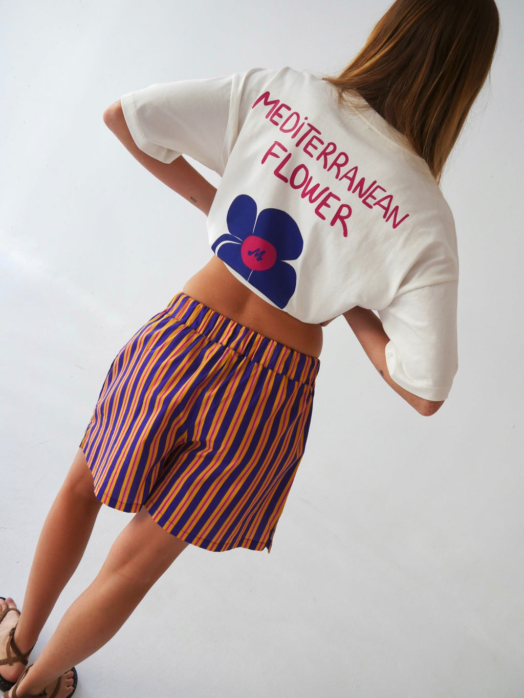 Short Fleur Méditerranéenne