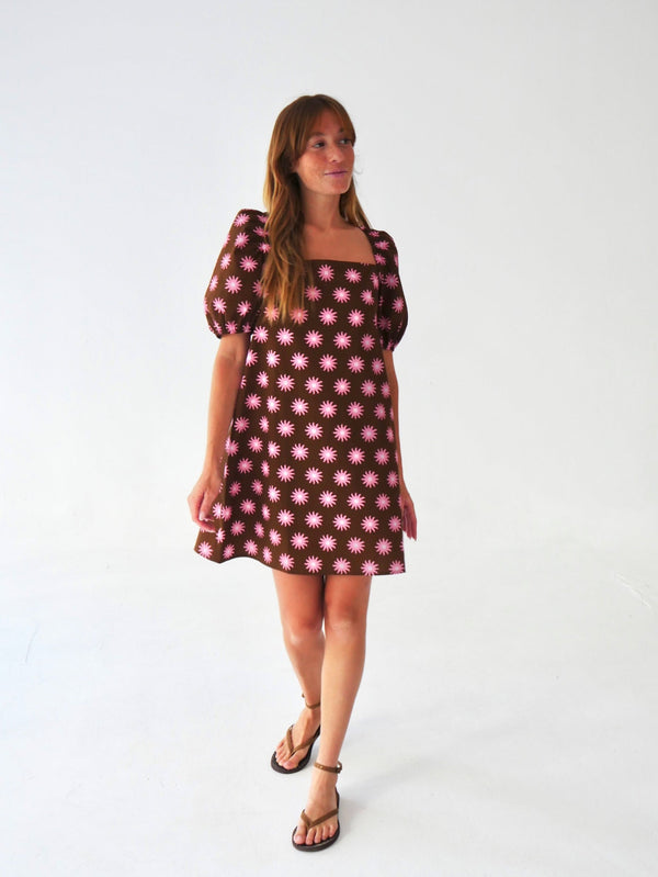 Brown And Pink Bruna Sol Dress