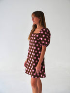 Robe Bruna Sol Marron Et Rose