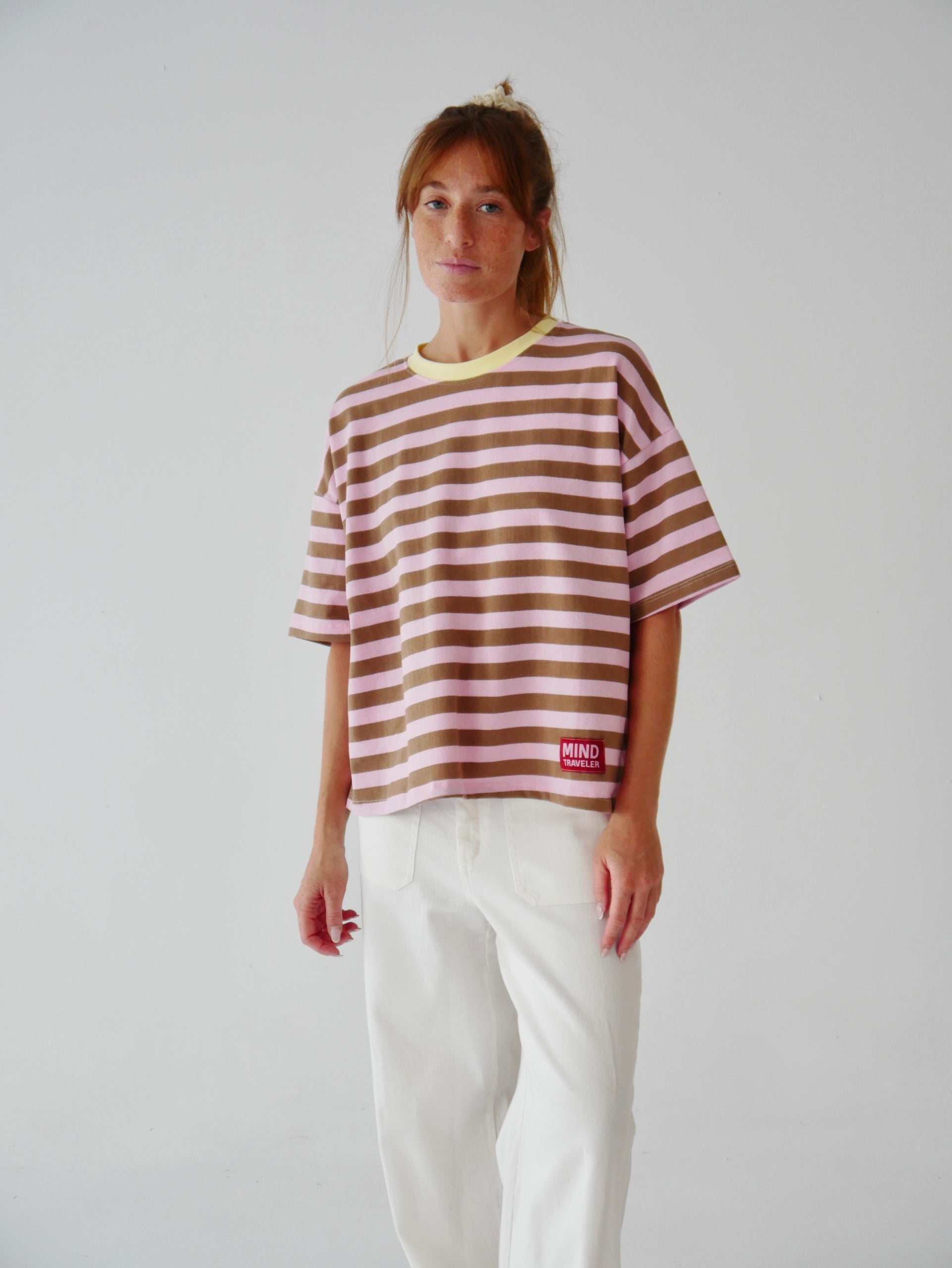 T-Shirt Nunu Marron Et Rose