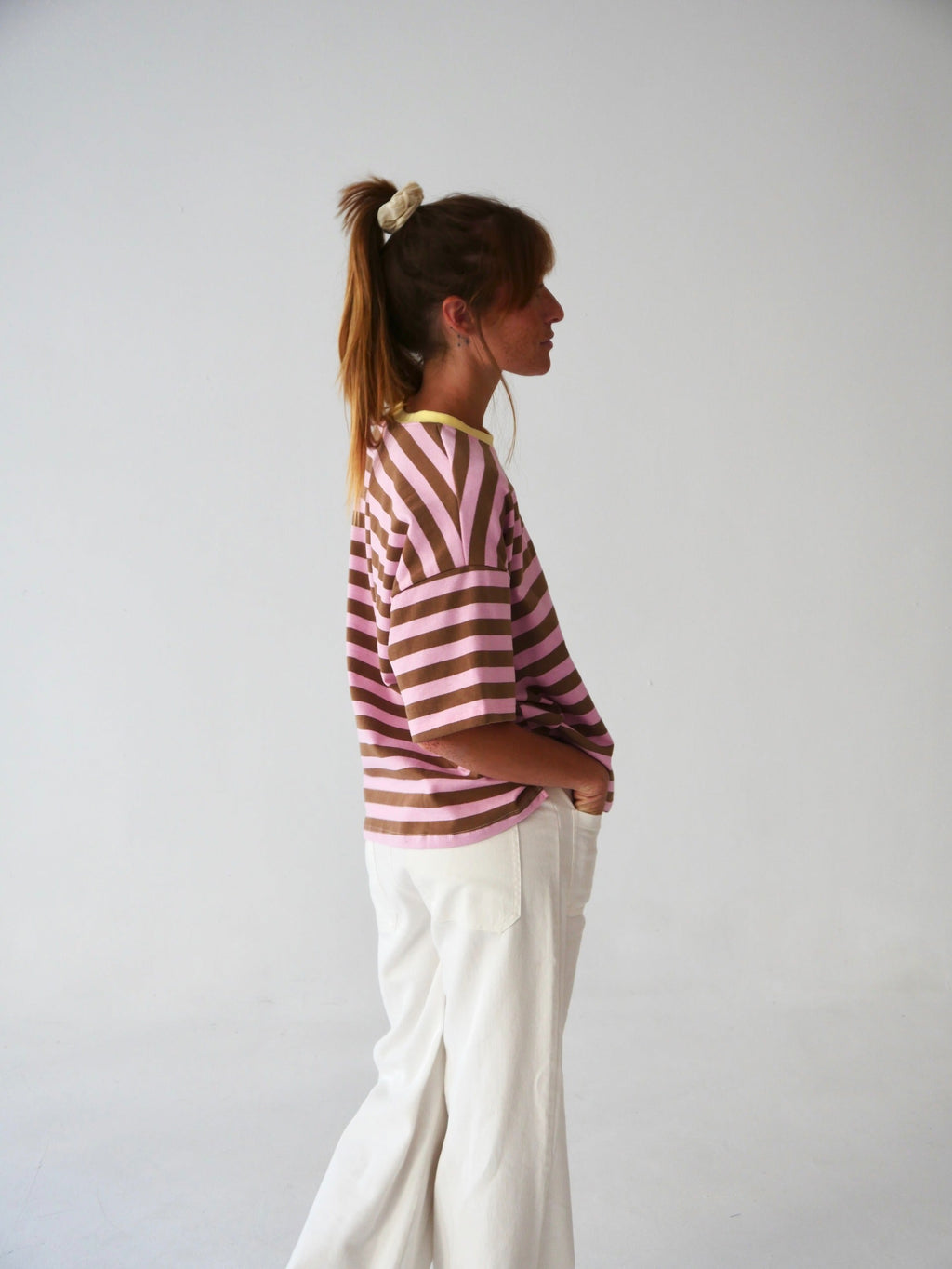 T-Shirt Nunu Marron Et Rose