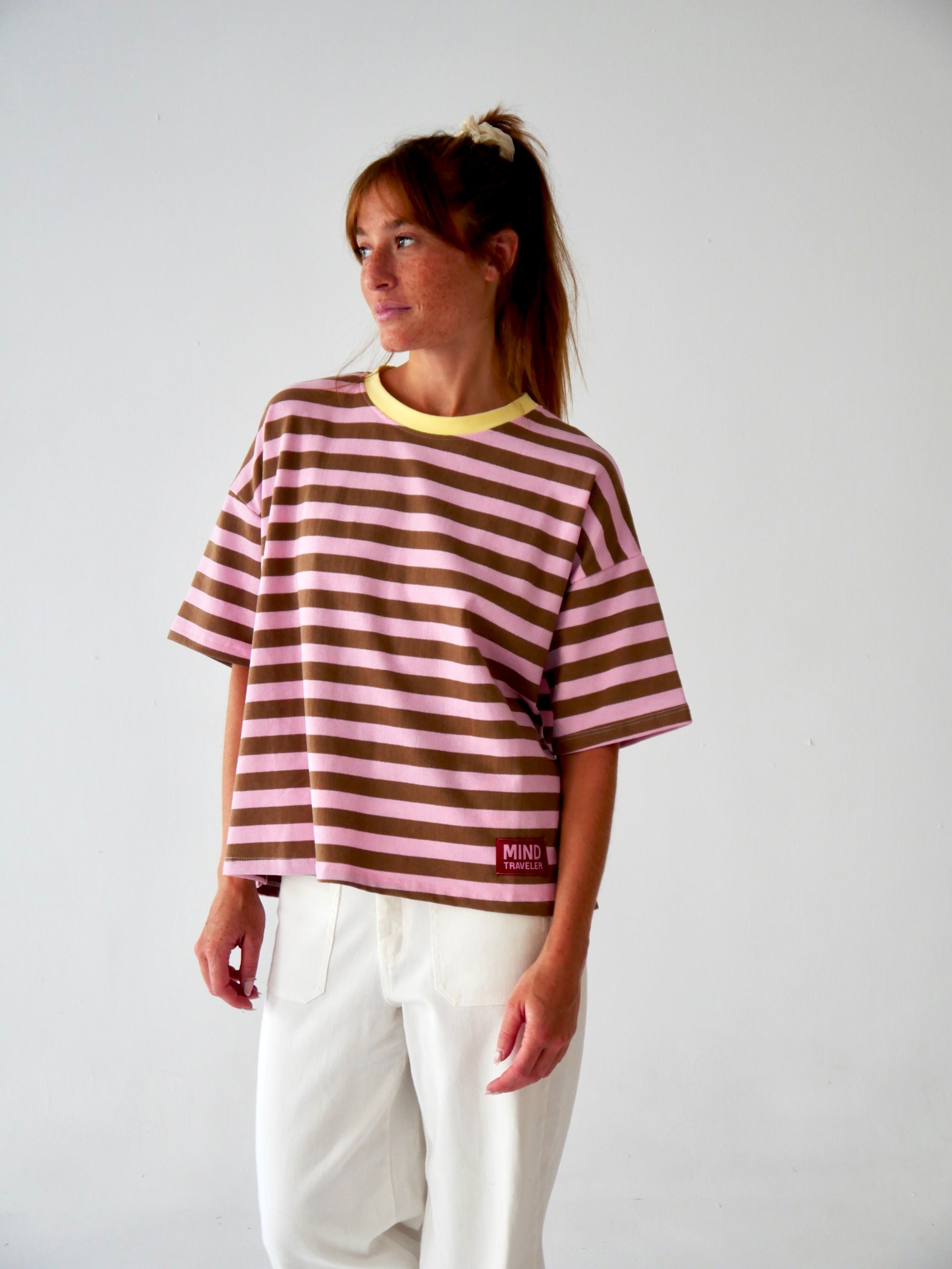 T-Shirt Nunu Marron Et Rose