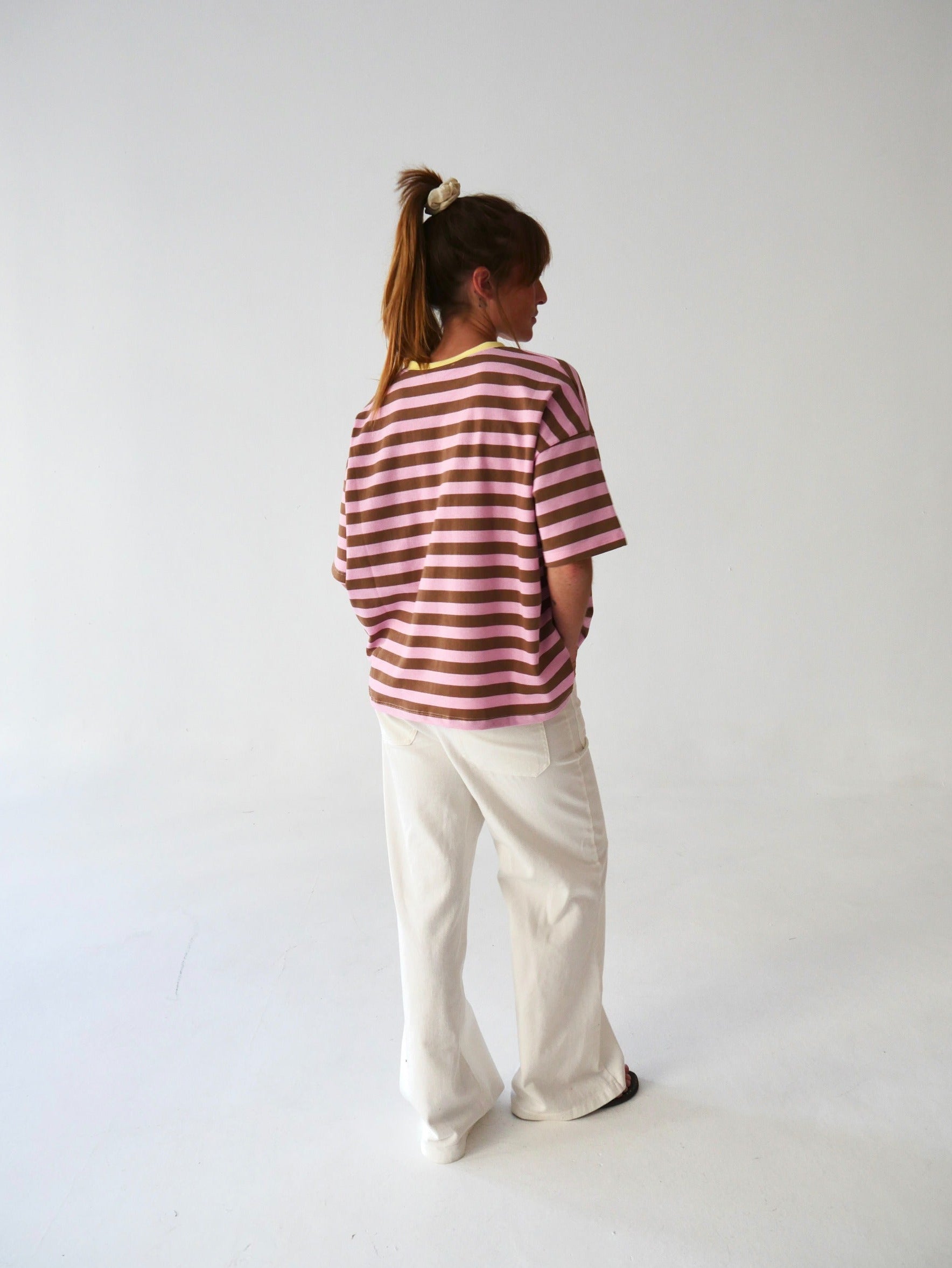 T-Shirt Nunu Marron Et Rose