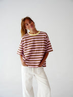 T-Shirt Nunu Marron Et Rose