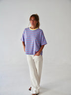 T-Shirt Nunu Lilas Et Bleu Ciel