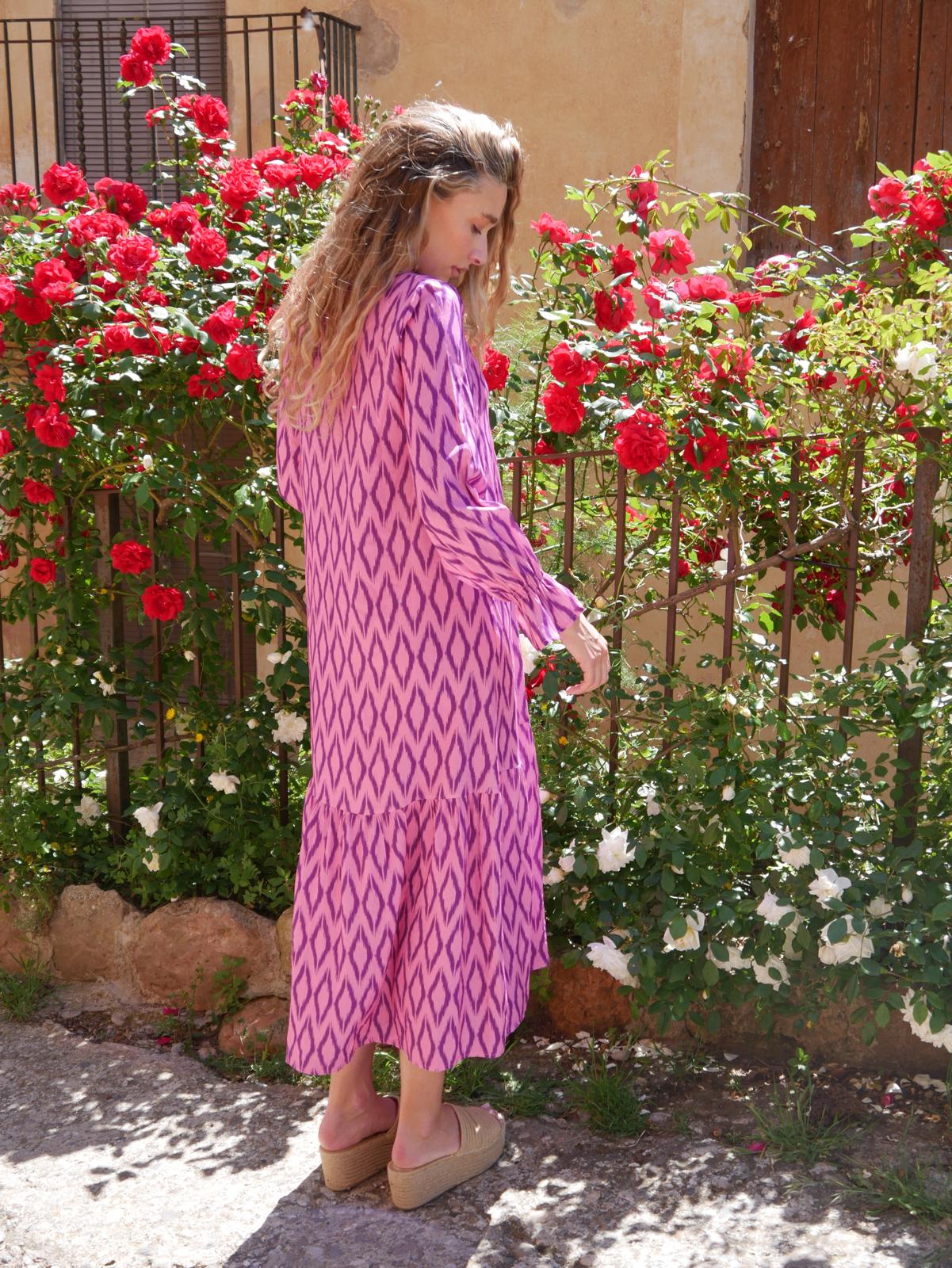 Allegra Purple Diamond Dress