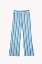 Ana Linen Trousers Blue