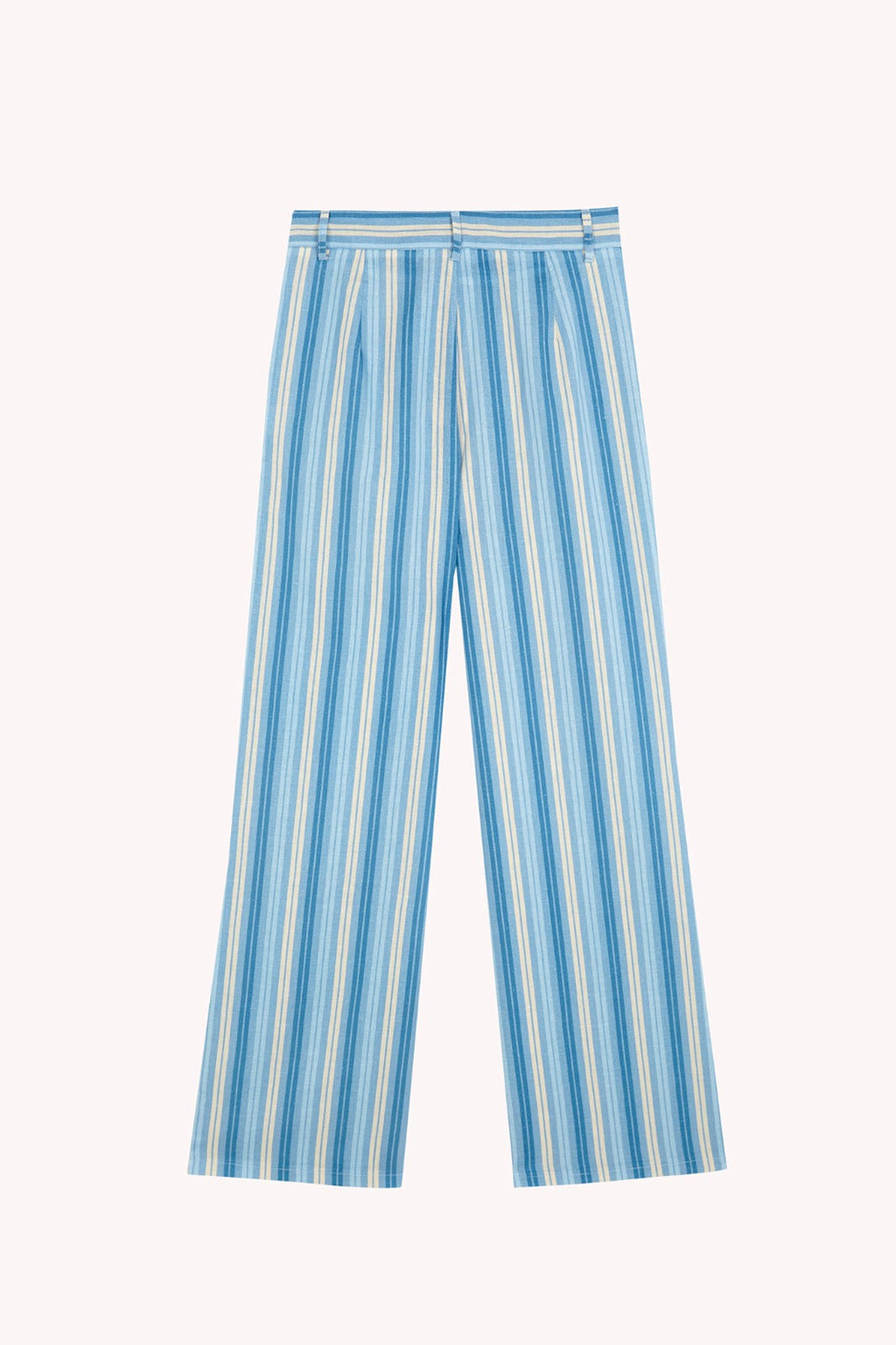 Ana Linen Trousers Blue