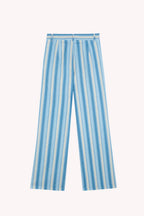 Ana Linen Trousers Blue