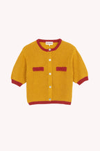 Mia Mustard Cotton Cardigan
