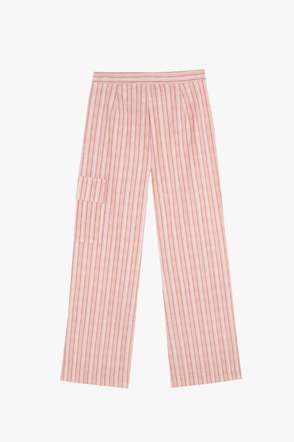 Pantalón tailandés de lino rosa