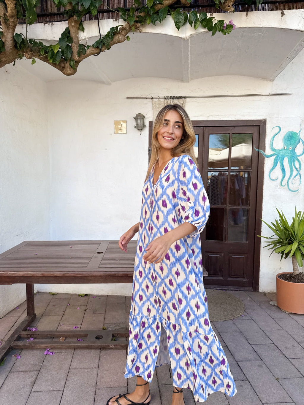 Vestido Mica Azul
