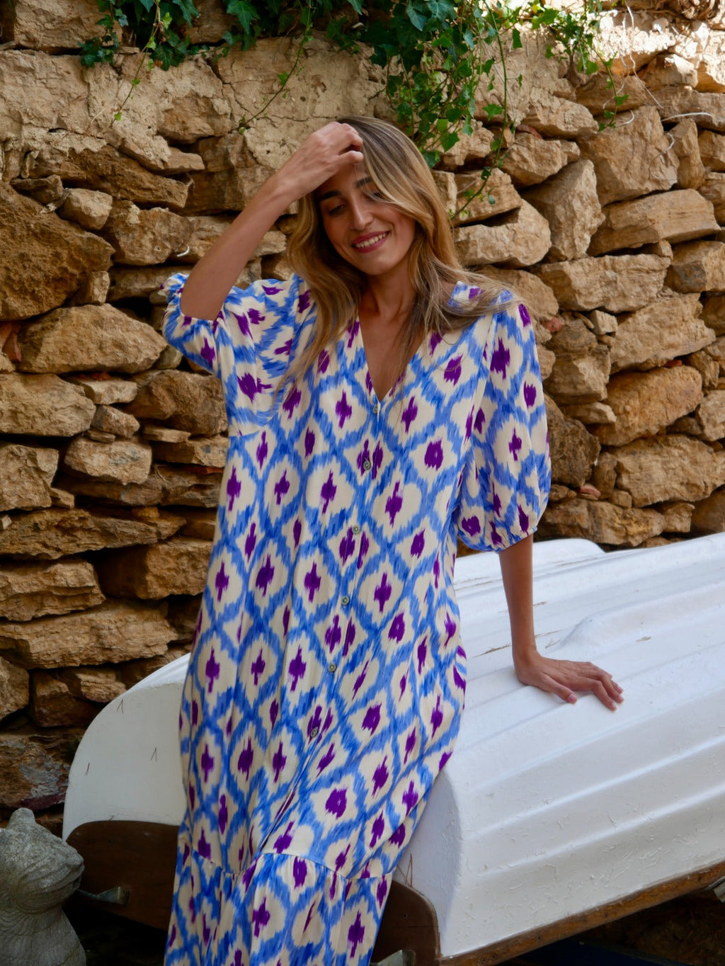 Vestido Mica Azul