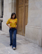 Mia Mustard Cotton Cardigan
