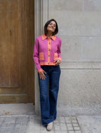 Pink Dahlia Cardigan