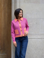 Pink Dahlia Cardigan