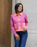 Pink Dahlia Cardigan