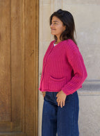 Cloé Fuchsia Cardigan