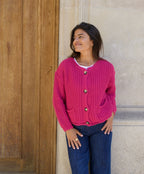 Cloé Fuchsia Cardigan