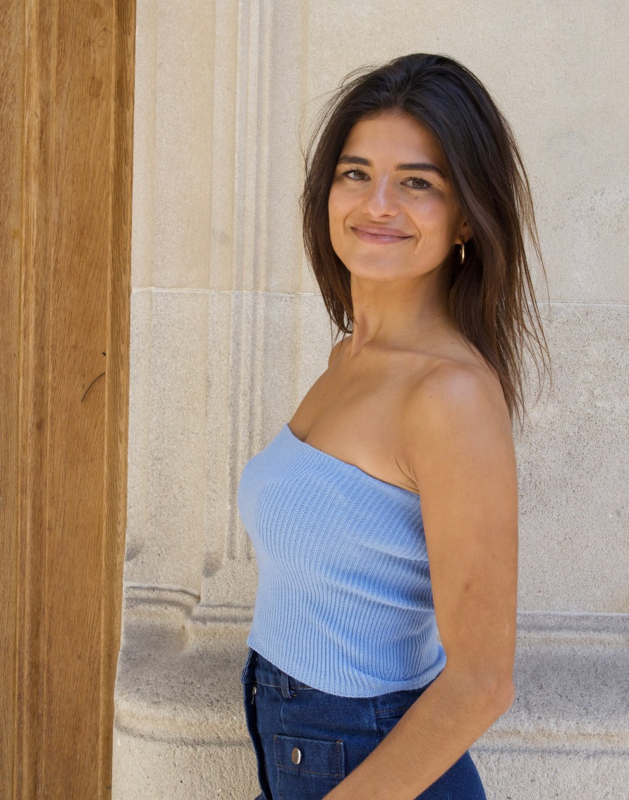 Top Inés Blue