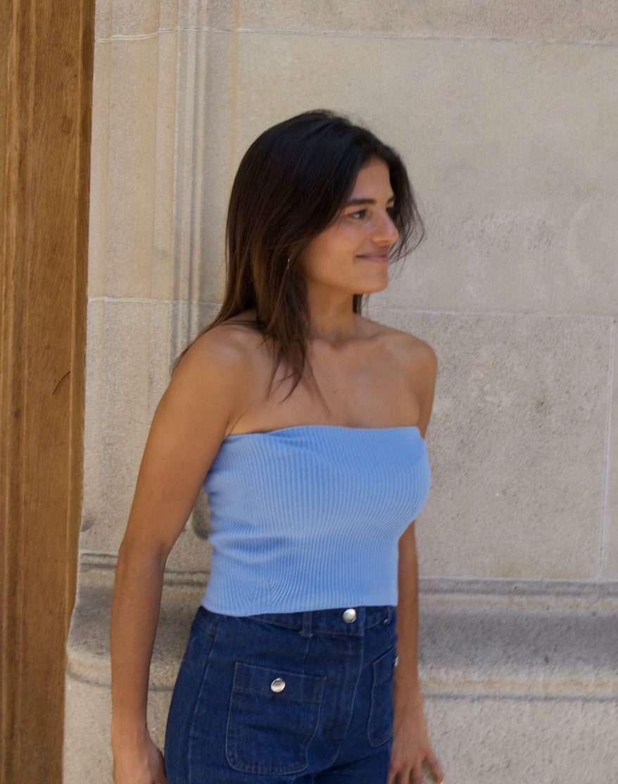 Top Inés Blue