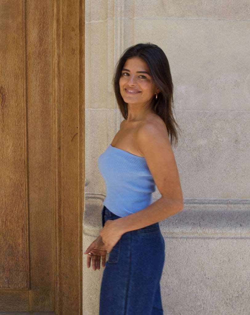 Top Inés Blue