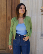 Top Inés Blue