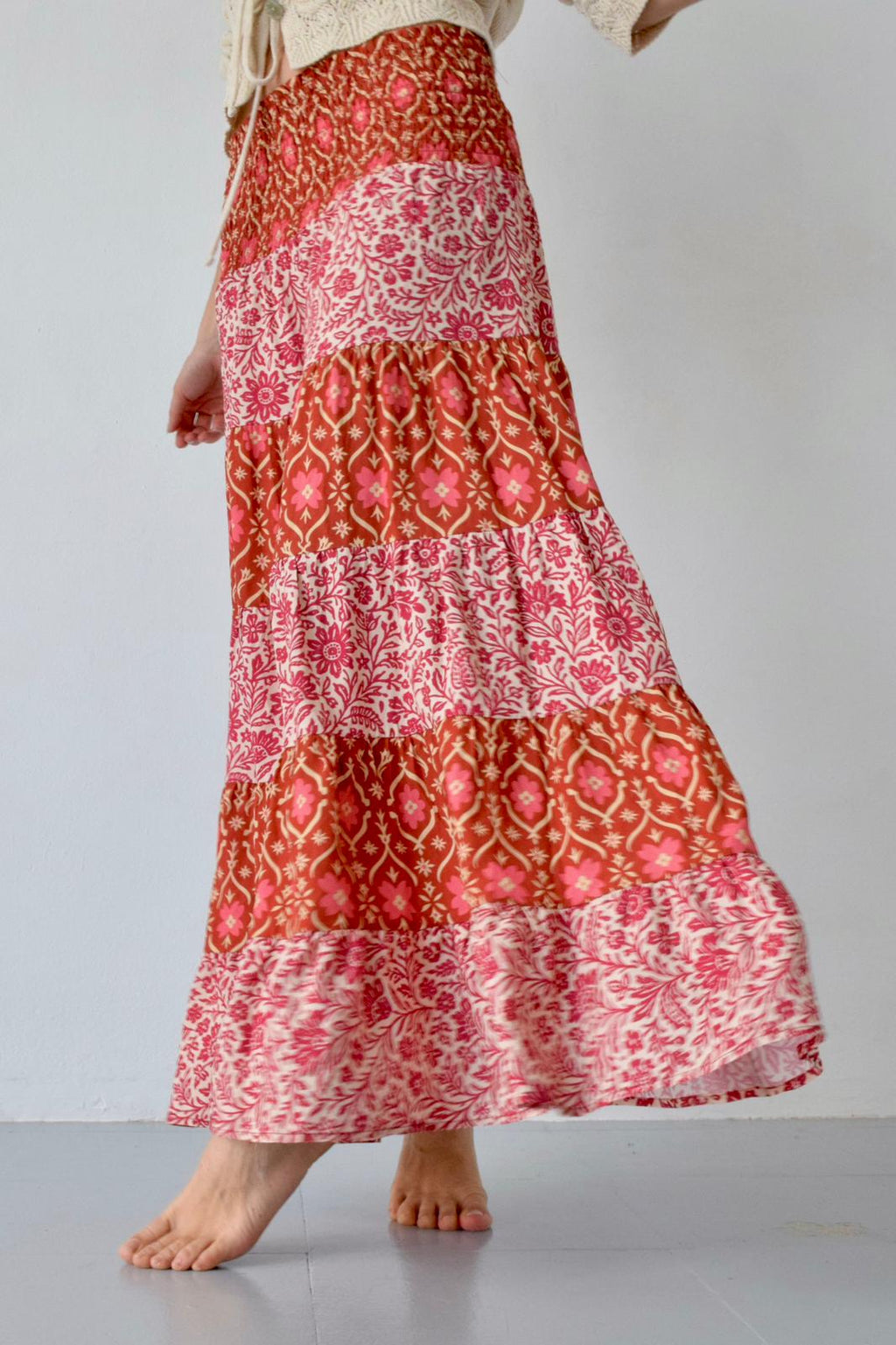 Jupe Boho Orange