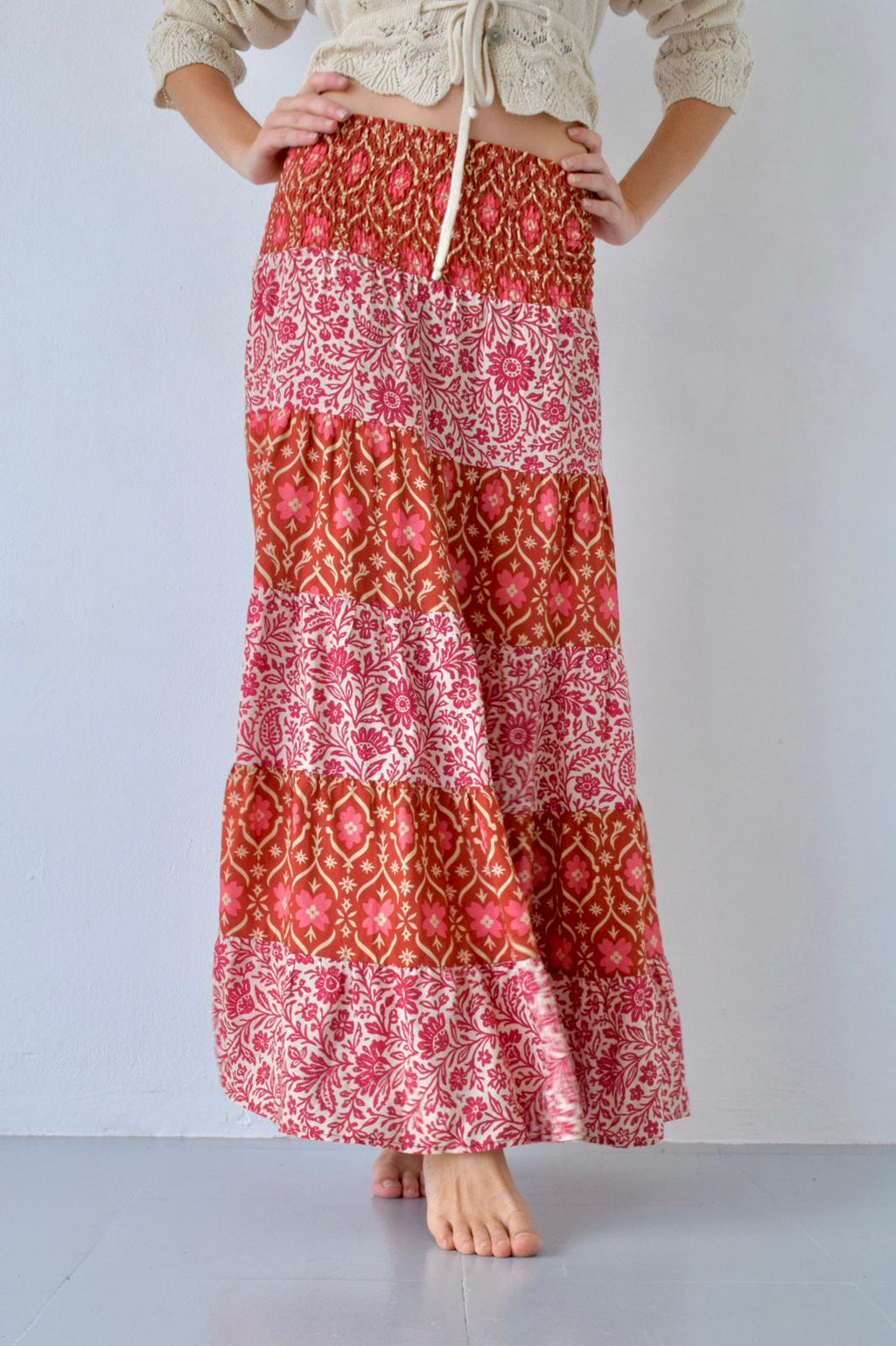 Jupe Boho Orange