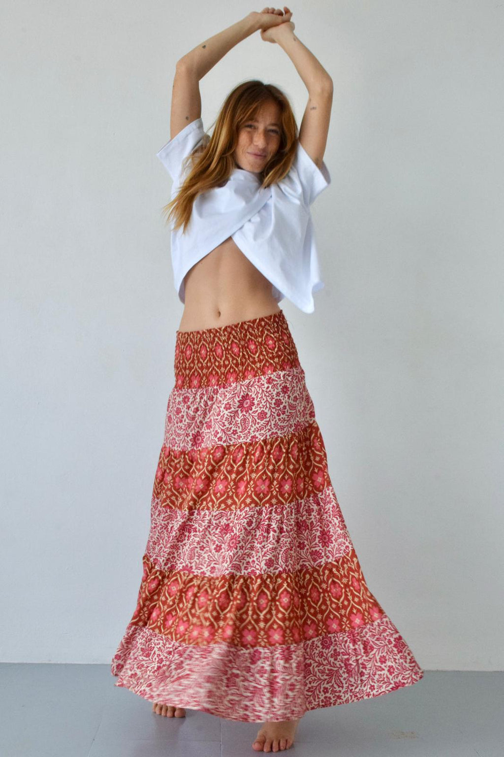 Jupe Boho Orange