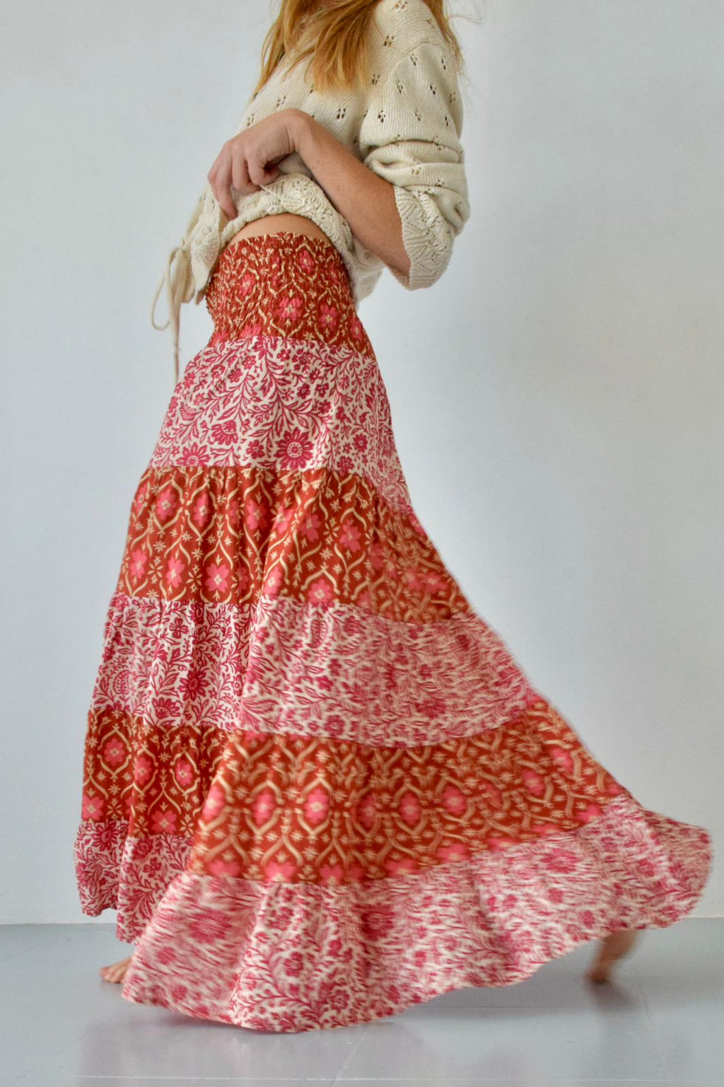 Jupe Boho Orange