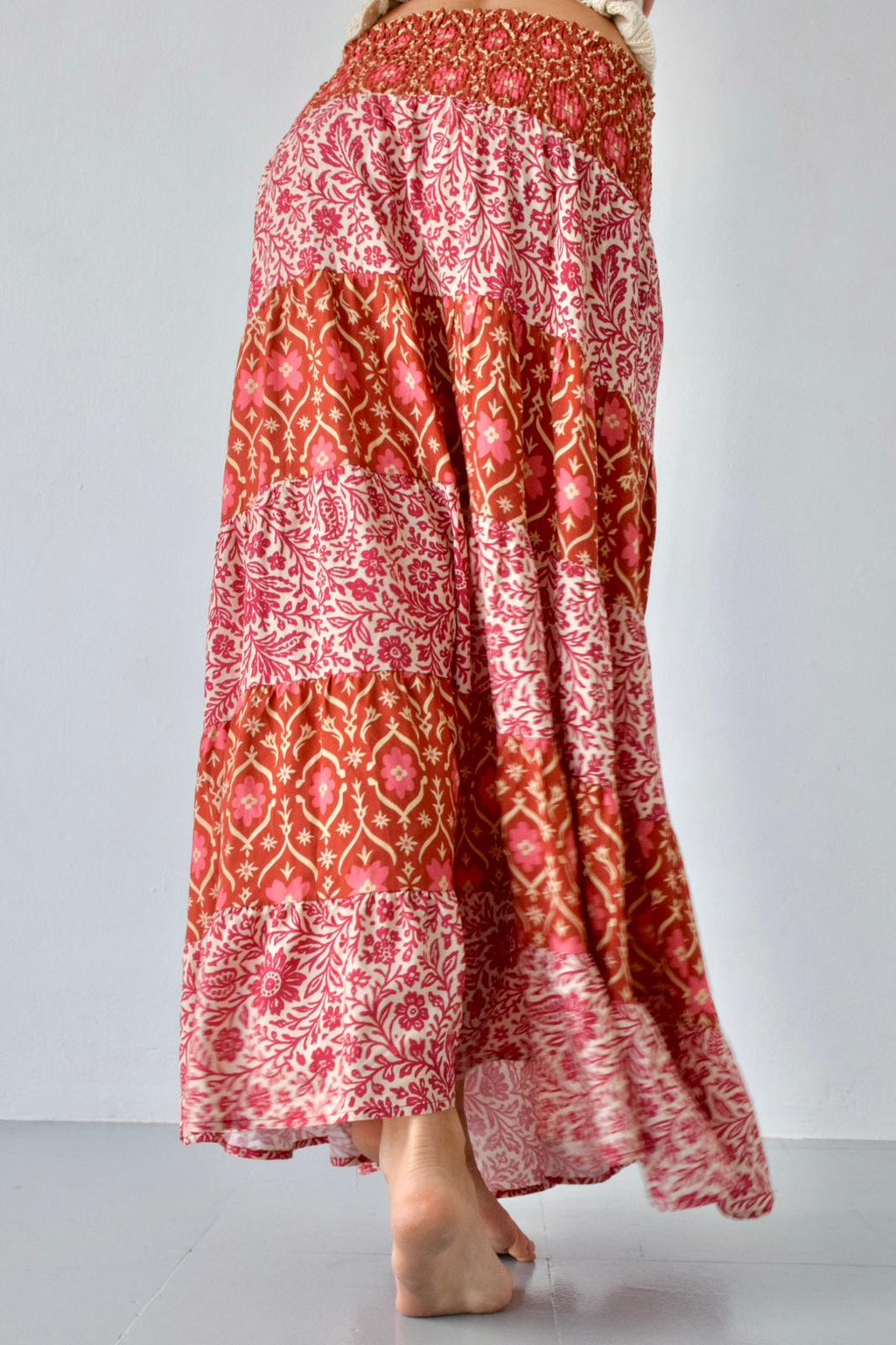 Jupe Boho Orange